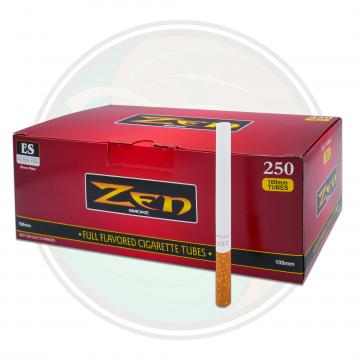 Zen Red Full Flavor 100s Size Cigarette Tubes for Roll Your Own Whole Leaf Tobacco Leaf Only